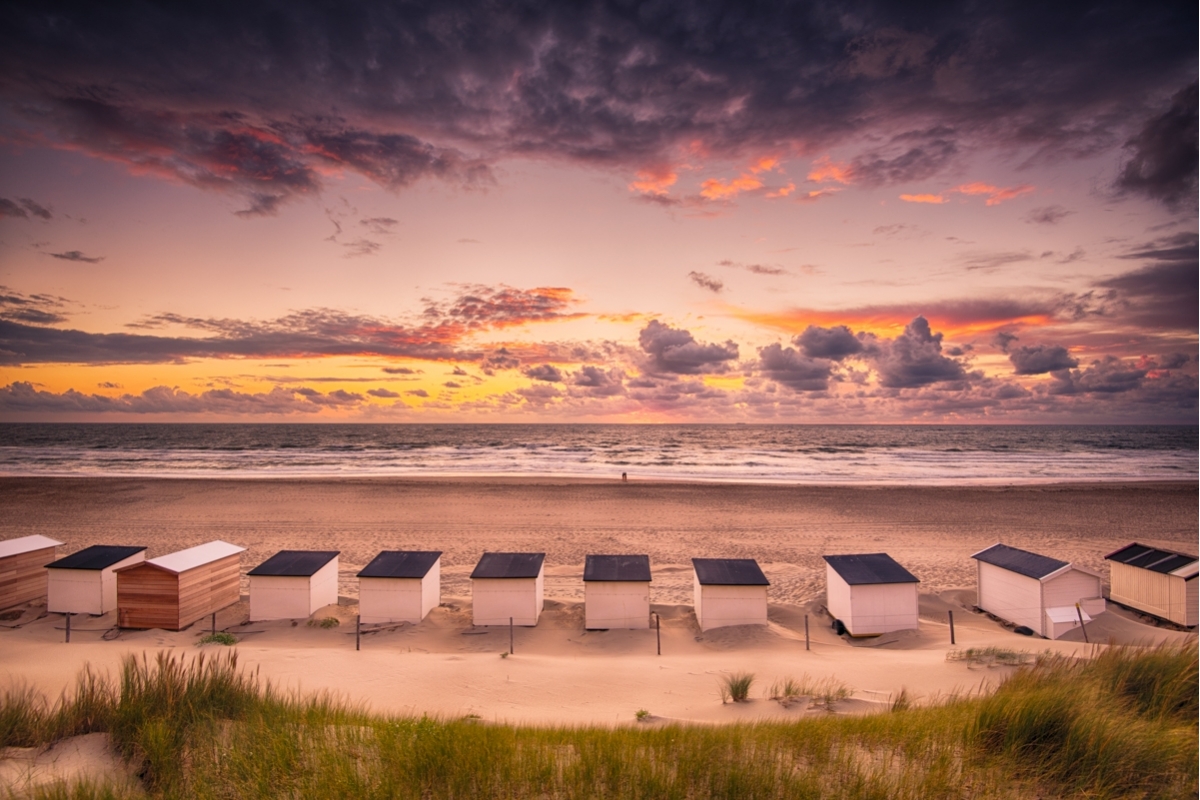 Strand van Texel Zonsondergang